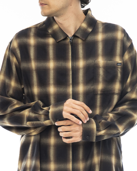 OUTLET】RVCA メンズ ABOBE SHIRT ロングスリーブシャツ【2023年春夏