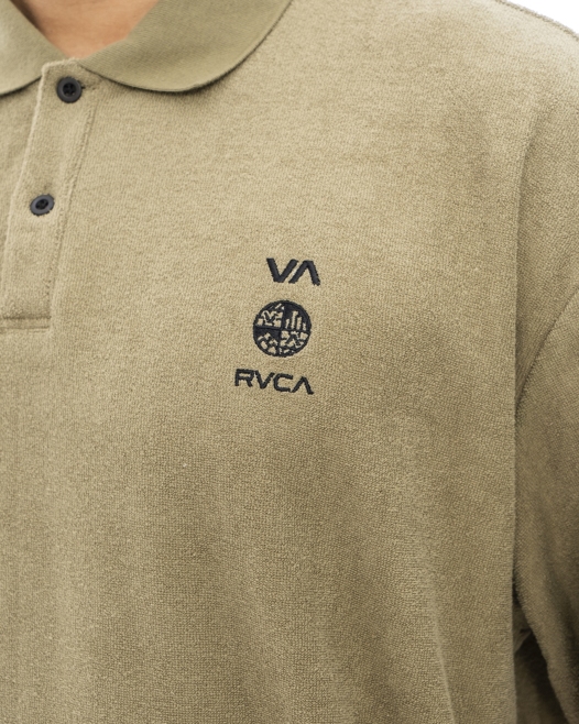 OUTLET】RVCA メンズ 【ALLTIME】 ALLTIME TERRY CLOTH POLO 