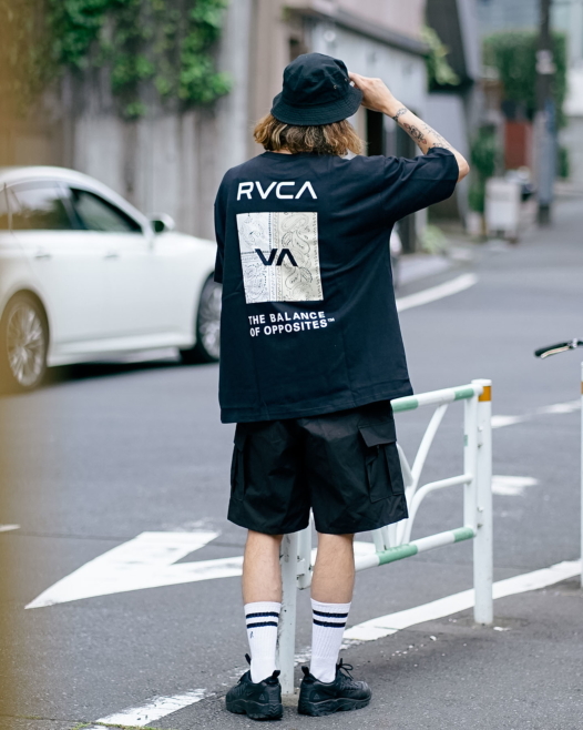 OUTLET】RVCA メンズ BANDANA SS Ｔシャツ【2023年春夏モデル