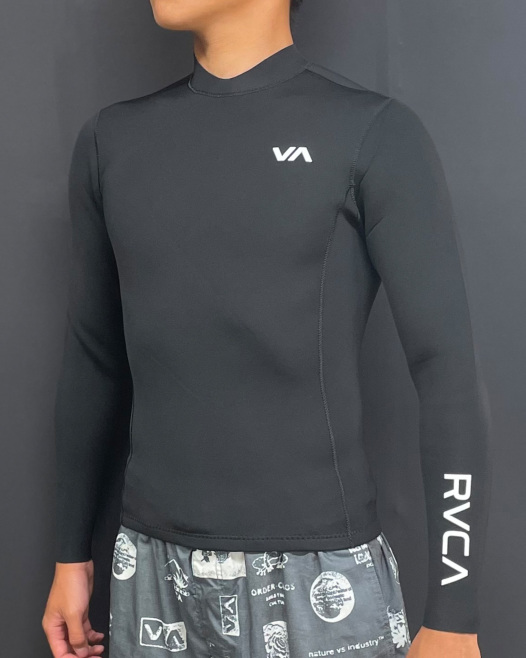 OUTLET】RVCA メンズ BALANCE BACK ZIP SURF TOP 2mm ロングスリーブ
