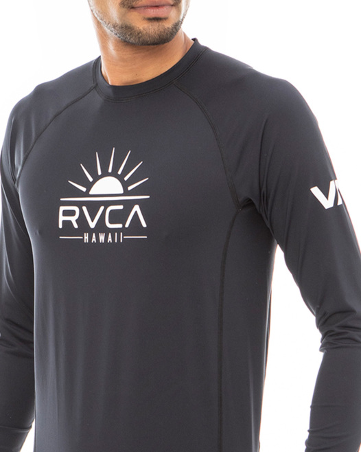 OUTLET】RVCA メンズ 【HAWAII】 SUNNY HAWAII LS RASHGUARD ラッシュ ...