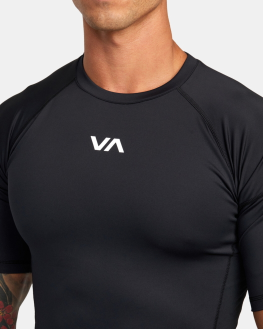OUTLET】RVCA SPORT メンズ COMPRESSION SS ラッシュガード【2023年夏 