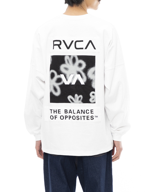 RVCA  ALL OVER RVCA LT ロングスリーブTシャツ　総ロゴ