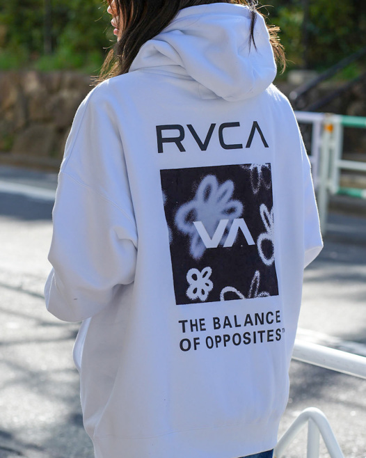 RVCA メンズ HI SPEED FLORAL HOODIE パーカー【2023年秋冬モデル 