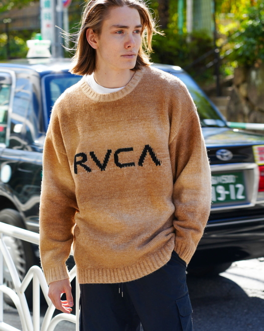 OUTLET】RVCA メンズ BIG RVCA KNIT セーター【2023年秋冬モデル 