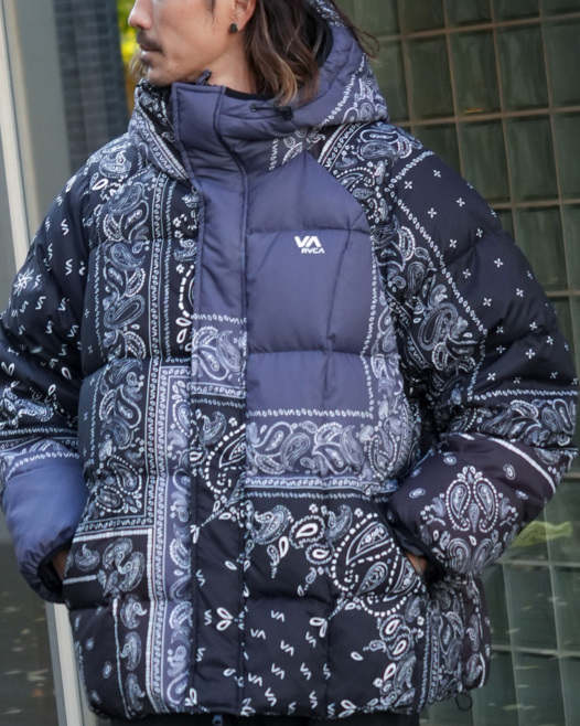 OUTLETタイムセール】RVCA メンズ ADVANCED PUFFER JACKET ダウン 