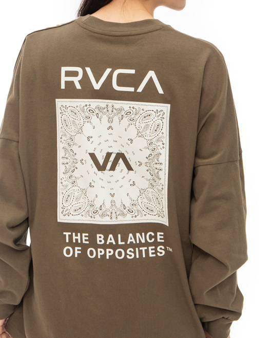 OUTLET】RVCA レディース BANDANA LS TEE ロングスリーブＴシャツ