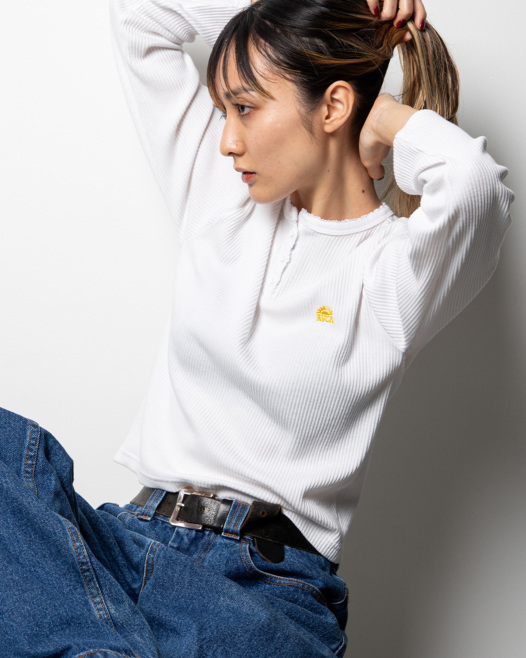 OUTLET】RVCA レディース TINY HENLY LT ロングスリーブＴシャツ【2023