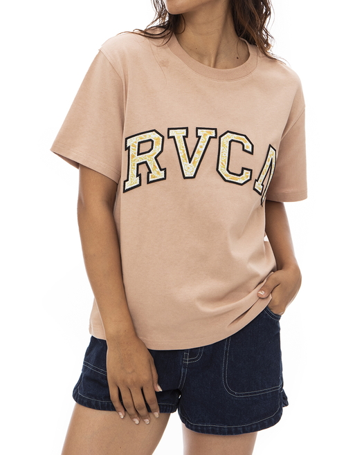 OUTLETタイムセール】RVCA レディース ARCHED FLOWER RVCA TEE Ｔ