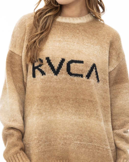 OUTLET】RVCA レディース BIG RVCA KNIT セーター【2023年秋冬モデル 