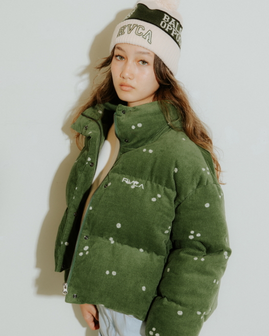 RVCA レディース SMALL RVCA PUFFER JACKET ジャケット【2023年秋冬